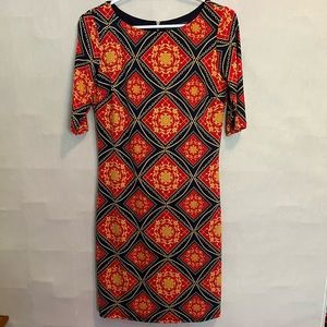 Versace look like dress. Size small. Beautiful print colours